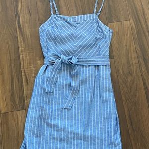 Chambray sheath dress